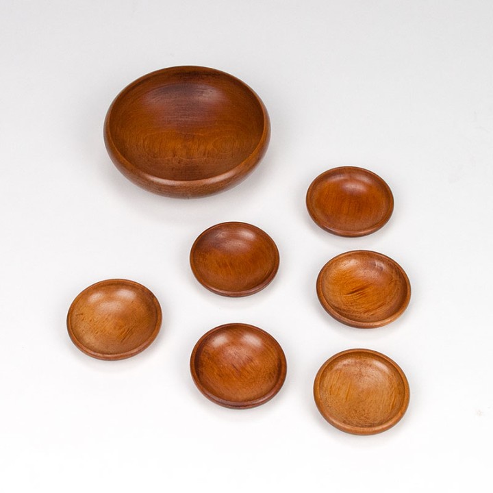 Pindaset vintage in teak