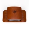 Teak vintage butter dish