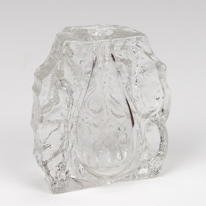 Glazen solifleur vintage model uit de Georgshütte