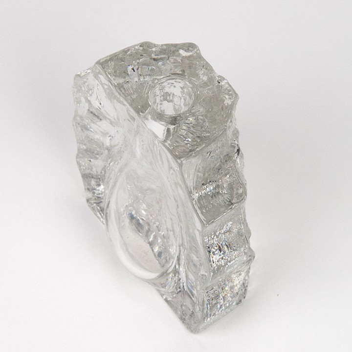 Glass solifleur vintage model from the Georgshütte