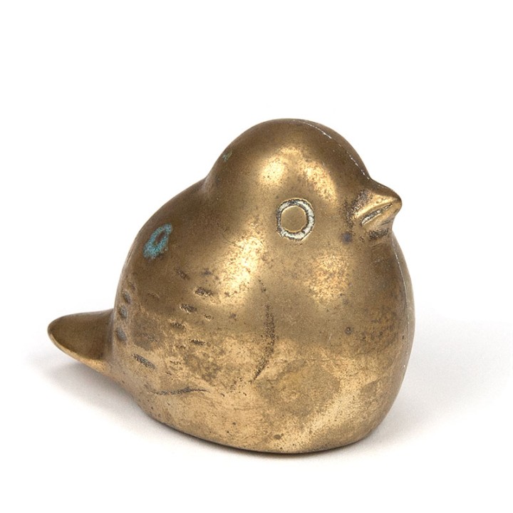 Small sparrow vintage in brass