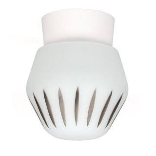 Glass vintage ceiling lamp from the fifties