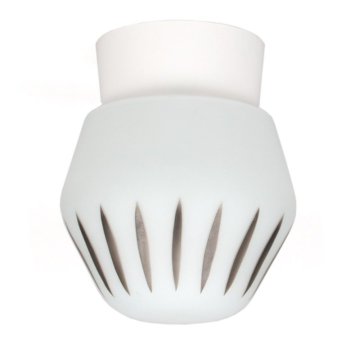 Glass vintage ceiling lamp from the fifties