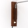 Vintage wall lamp in chrome with wenge wall part