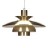 Danish Mid-Century pendant lamp brass-colored