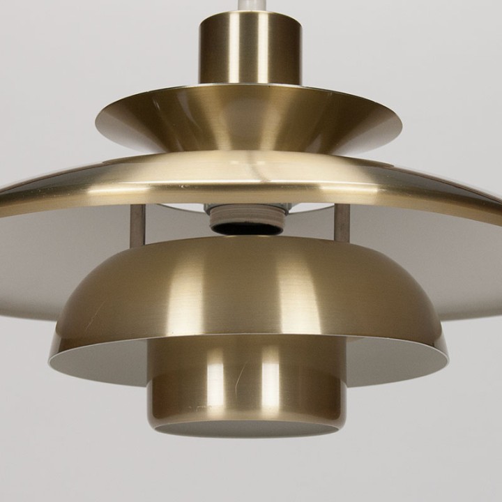 Danish Mid-Century pendant lamp brass-colored