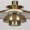 Deense Mid-Century hanglamp messing kleurig