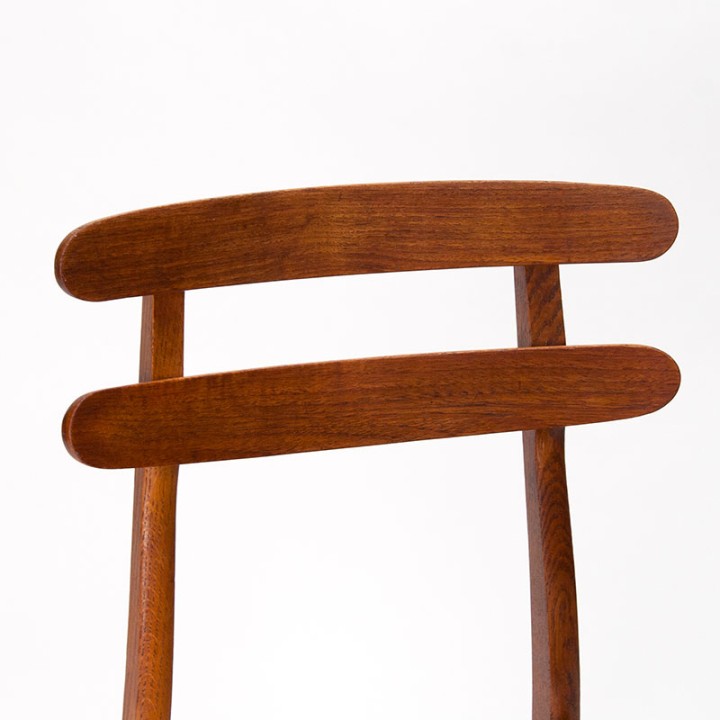 1950s Danish vintage dining table chair