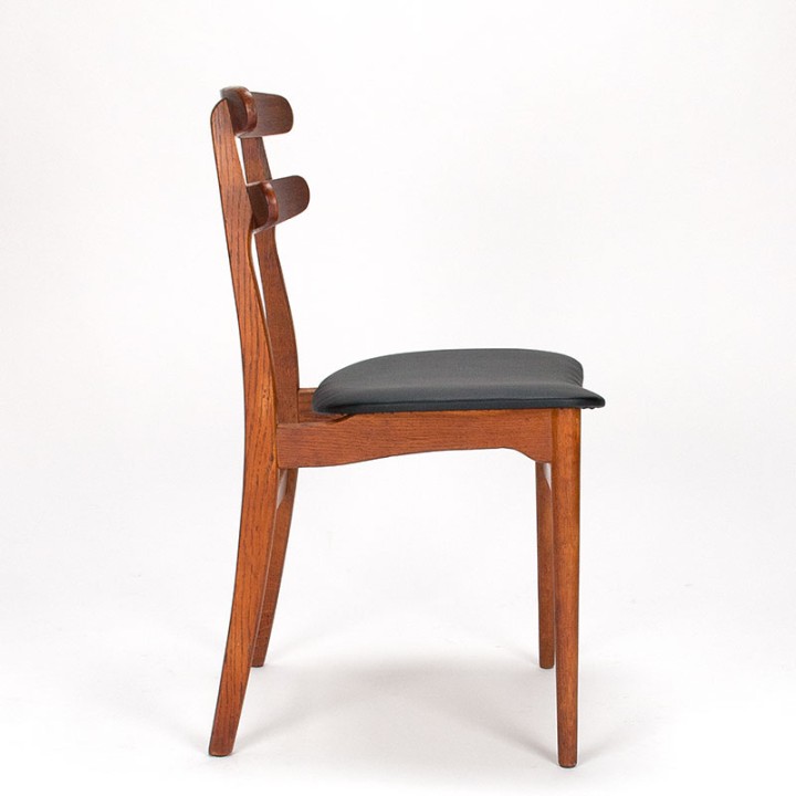 1950s Danish vintage dining table chair