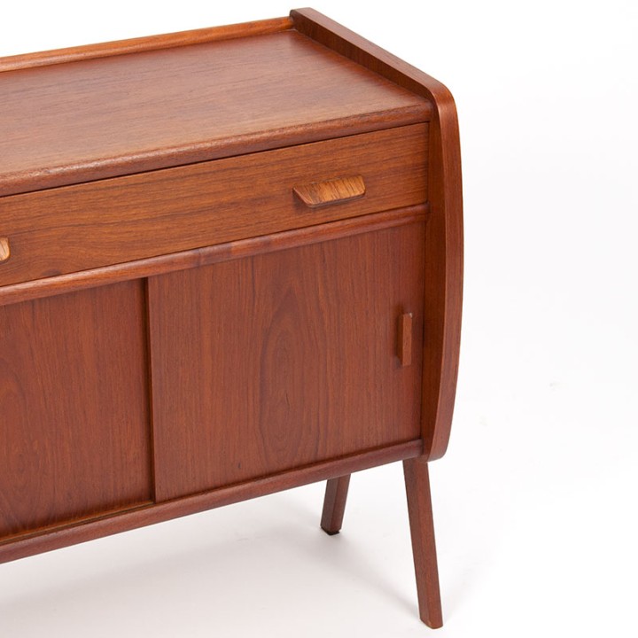 Mid-Century Danish teak cabinet on a V-shaped base