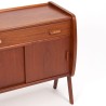Mid-Century Danish teak cabinet on a V-shaped base