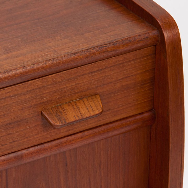 Mid-Century Danish teak cabinet on a V-shaped base
