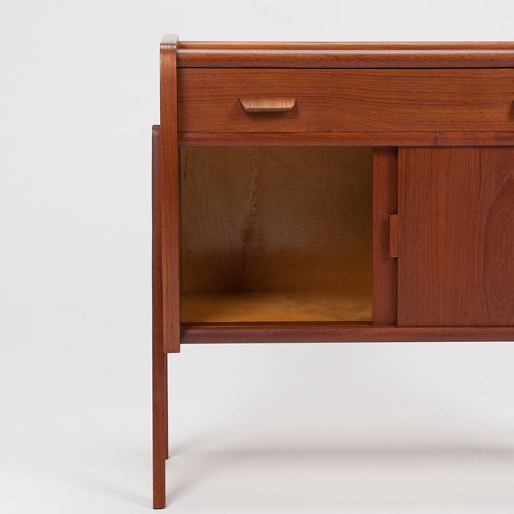 Mid-Century Danish teak cabinet on a V-shaped base