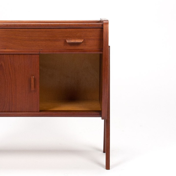 Mid-Century Danish teak cabinet on a V-shaped base