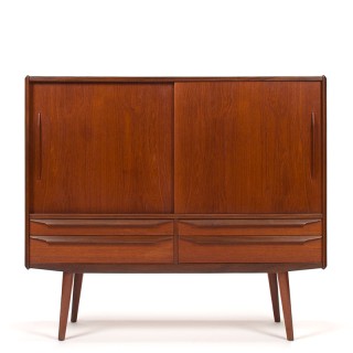 Mid-Century short model Danish cabinet/highboard in teak