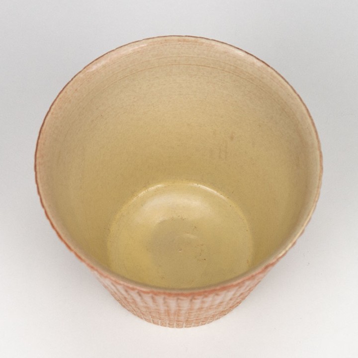 ADCO yellow model vintage small flower pot