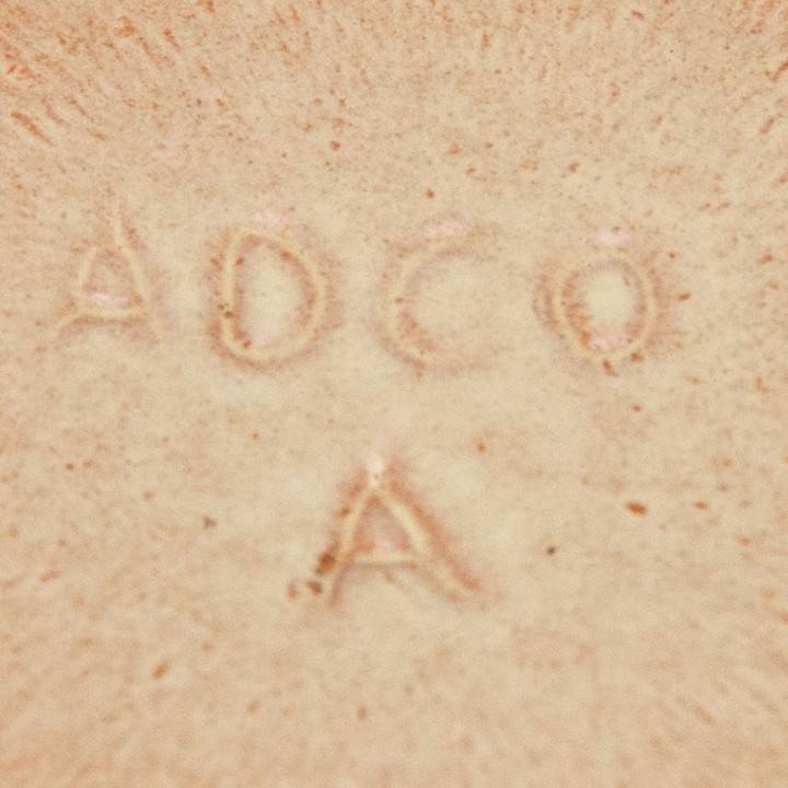 ADCO yellow model vintage small flower pot