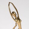 Mid-century brass statuette of a ballerina dancer