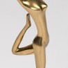 Mid-century brass statuette of a ballerina dancer