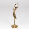 Mid-century brass statuette of a ballerina dancer