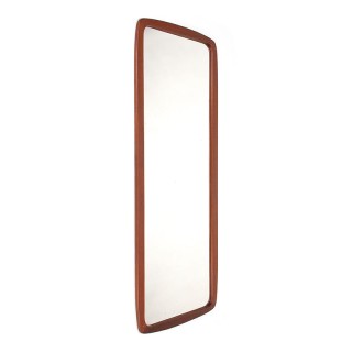 Groot model Mid-Century teakhouten Deense vintage spiegel