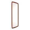 Groot model Mid-Century teakhouten Deense vintage spiegel
