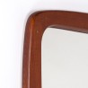 Large model Mid-Century teak Danish vintage mirror