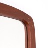 Large model Mid-Century teak Danish vintage mirror