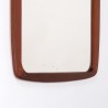 Large model Mid-Century teak Danish vintage mirror