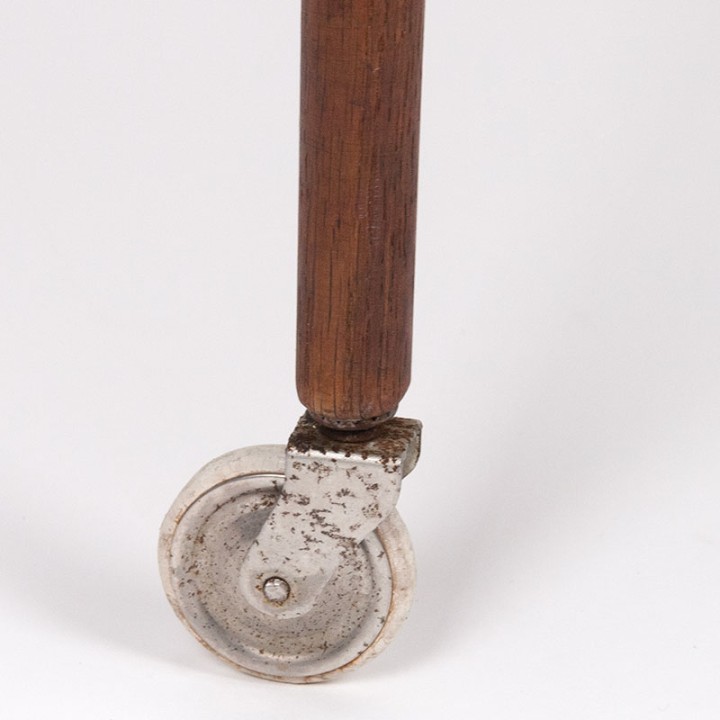 High model Danish vintage side/sewing table on wheels