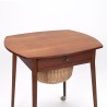 High model Danish vintage side/sewing table on wheels