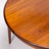 Mid-Century vintage ronde teakhouten eettafel van Gplan
