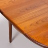 Mid-Century vintage round teak dining table by Gplan