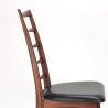 Niels Kofoed set of rosewood Mid-Century design chairs model Lis