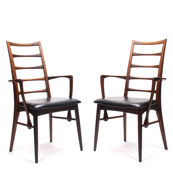 Niels Kofoed set of 2 rosewood Mid-Century design chairs model