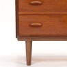 Teakhouten Mid-Century Moderne Deense vintage kast