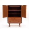 Teakhouten Mid-Century Moderne Deense vintage kast