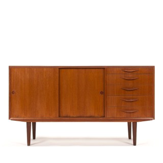 Danish Mid-Century Modern vintage short model sideboard in teak