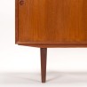 Deens Mid-Century Modern vintage kort dressoir in teak