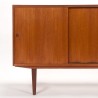 Deens Mid-Century Modern vintage kort dressoir in teak