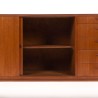 Deens Mid-Century Modern vintage kort dressoir in teak