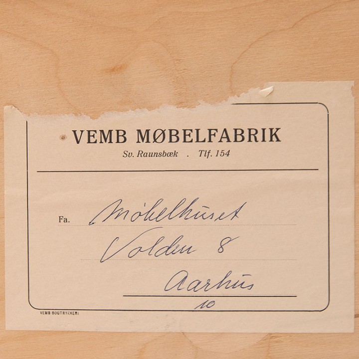 Deens Mid-Century Modern vintage kort dressoir in teak