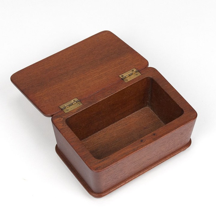 Teak vintage small storage box