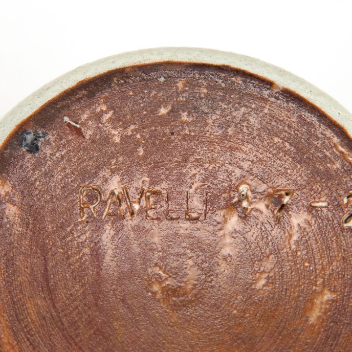 Zacht gele vintage Ravelli model 17-2 vaas