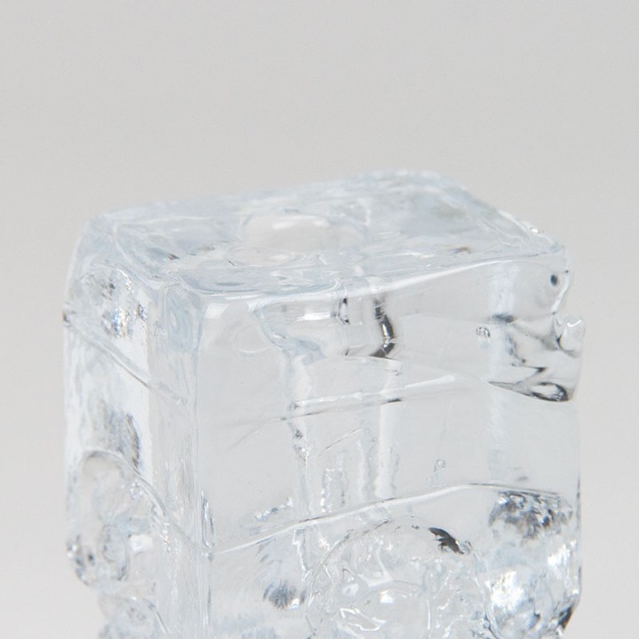 Glazen vintage Blockkristal solifleur