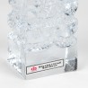 Vintage Blockkristal solifleur glass