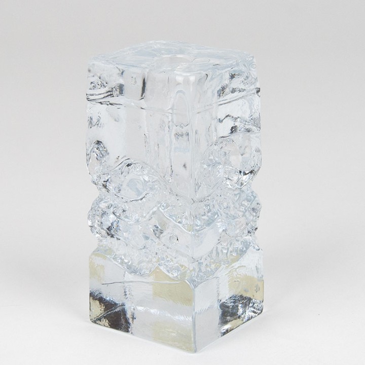 Vintage Blockkristal solifleur glass