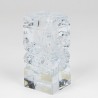 Vintage Blockkristal solifleur glass