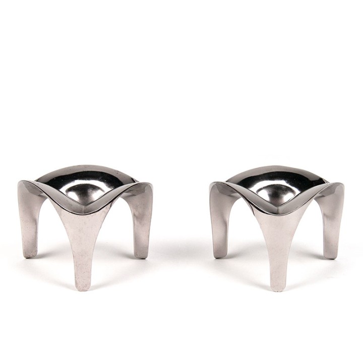 Set van 2 vintage Stoffi en Nagel kandelaars