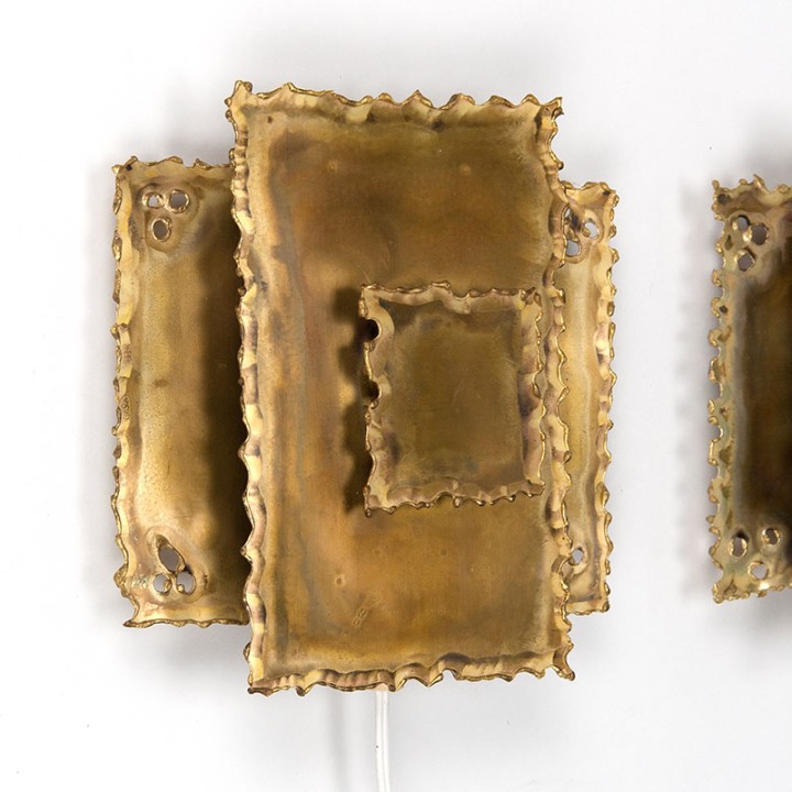 Mid-Century set of 2 Holm Sørensen wall lamps